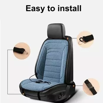 Подушка для сиденья автомобиля с подогревом Зимний подогреватель сиденья Подушка для домашнего сиденья Универсальная подушка для сиденья автомобиля с подогревом