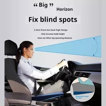 Подушка для сиденья автомобиля, скошенная, основная, водительская, одинарная, утолщенная, подушка для ягодиц, коврики для увеличения высоты, аксессуары для салона автомобиля синий