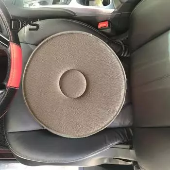 Подушка для сиденья автомобиля, вращающаяся на 360 градусов, портативная, нескользящая, для пожилых, беременных женщин, спины и бедер, коврик для сиденья водителя грузовика темно-оранжевого