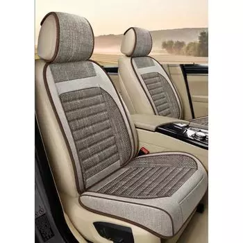 Подушка для сиденья автомобиля Защитная накладка на сиденье автомобиля Four Seasons Универсальная подушка для сиденья автомобиля Передняя часть автомобиля Форма салона Аксессуары Чехол для сиденья 1PCS серый