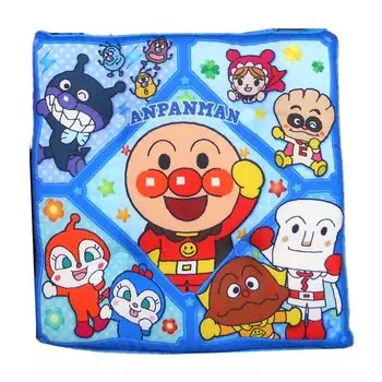 Подушка для сиденья BANDAI Anpanman 35 x 35 см, клетчатая синяя накидка на стул Zabuton TO-2119218BL