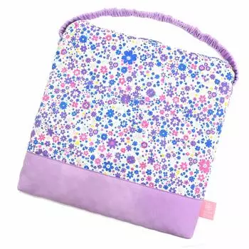 Подушка для сиденья COLORFUL CANDY STYLE для стильного цветочного узора Airy Shower N3876700 для девочек, Zabuton, стеганая, (лаванда)