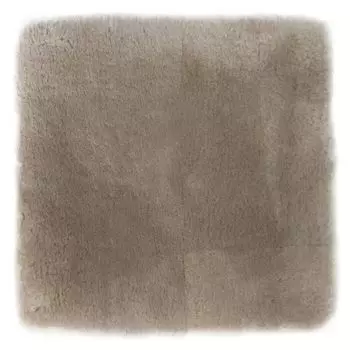 Подушка для сиденья Craftworks из натуральной австралийской короткой овчины цвета дымки 40 x 40 см, светлого цвета, сделано в Японии NC067KM