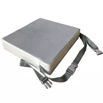 Подушка для сиденья, детский увеличенный чехол для стула, противоскользящая водонепроницаемая подушка для детской столовой, регулируемая подушка для стула 32x32x8cm серый