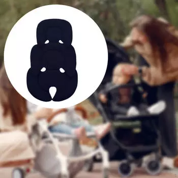 Подушка для сиденья детской коляски, мягкая, поддерживающая подушка для младенцев темно-синий