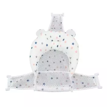 Подушка для сиденья детской ванны, удобная, мягкая, сетчатая, регулируемая, безопасная, подушка для детской ванны, поддерживающий коврик для