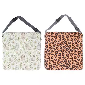 Подушка для сиденья для малышей, нескользящая, портативная, увеличивающая рост, сильная поддержка, съемная, можно стирать Rabbit Pattern