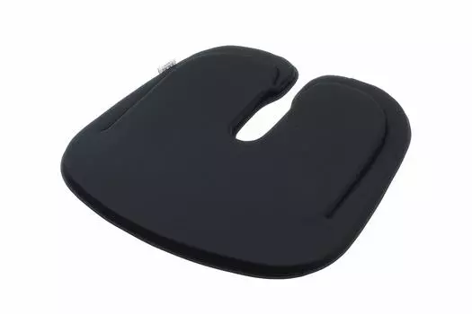 Подушка для сиденья EXGEL Hug Drive Circle, черная подушка, гелевая подушка Zabuton, подушка для сиденья автомобиля, сделанная в Японии, копчик, послеродовая, U-образная чёрный