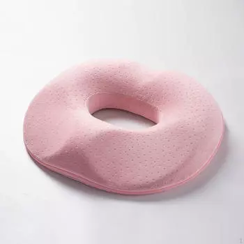 Подушка для сиденья из пеноматериала с эффектом памяти Копчик Пончик Подушка для сидения Машины от геморроя розовый