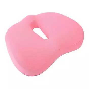 Подушка для сиденья из пены с эффектом памяти, дышащая полая подушка для сидения, подушка для офиса, автомобиля, дома розовый