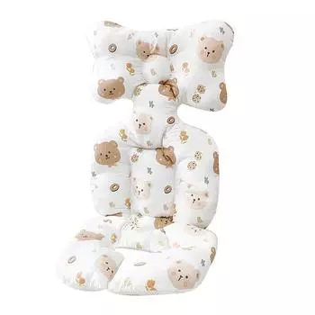 Подушка для сиденья коляски Подушка для коляски Детский прогулочный артефакт Утолщенная хлопковая подушка Подушка для детского обеденного стульчика