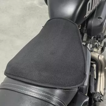 Подушка для сиденья Moto Pressure Relief Ride, противоскользящая, из полиуретана + сетчатой ткани, удобное сиденье для мотоцикла, аксессуары для мотоциклов CHINA