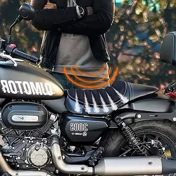 Подушка для сиденья мотоцикла 3D Honeycomb гелевый чехол для сиденья мотоцикла дышащий амортизация для длительных поездок аксессуары для мотоцикла чёрный