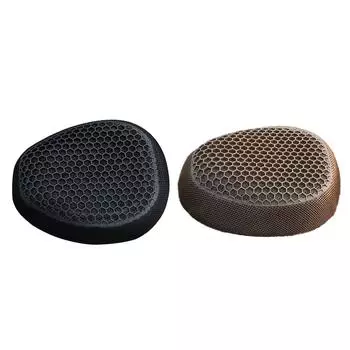 Подушка для сиденья мотоцикла, чехол для седла, силиконовый дышащий аксессуар, мягкий чехол для сиденья мотоцикла, коврик для сиденья, для мотоцикла коричневый