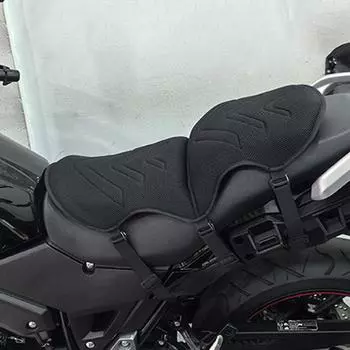 Подушка для сиденья мотоцикла, дышащая подушка для сиденья мотоцикла, высокоэластичная амортизирующая гелевая подушка для длительных поездок CHINA