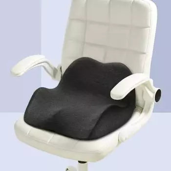 Подушка для сиденья офисного кресла Эргономичные подушки для стульев с эффектом памяти Ортопедическая подушка для поддержки талии Массажные подушечки для бедер 38x37x18cm зелёный