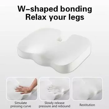 Подушка для сиденья Подушки для офисного кресла Копчик Ортопедическая пена с эффектом памяти Подушка для массажного кресла Подушка для автомобильного массажа