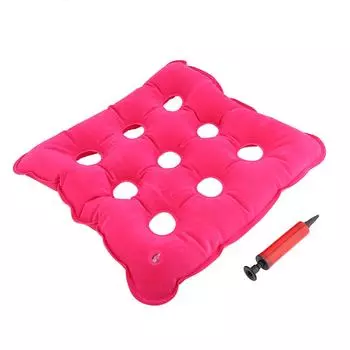 Подушка для сиденья с квадратной головкой, надувная подушка против пролежней розовый