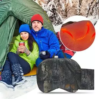 Подушка для сиденья с подогревом, водонепроницаемая, для сидения на открытом воздухе, 3-уровневая, регулируемая, портативная, губчатая, для кемпинга, лодки, стадиона камуфляжный