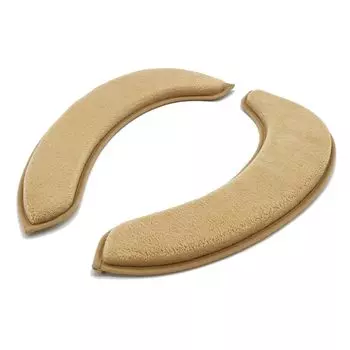 Подушка для сиденья унитаза FUJIEI Whip Lite, толщина 2 см, бежевый, на присосках, чехол для сиденья унитаза, тканевый чехол для унитаза, пушистый, можно стирать, остается на месте