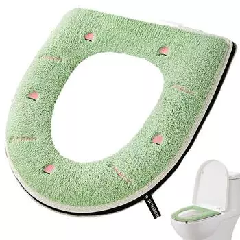 Подушка для сиденья унитаза Подогреватели для сиденья унитаза Мягкая Подогреватель Подушка для сиденья унитаза Для дома и отеля Подушка для унитаза зелёный