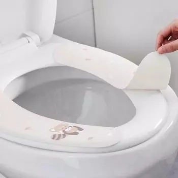 Подушка для сиденья унитаза, японское милое кольцо для сиденья унитаза, чехол для сиденья унитаза, водонепроницаемая паста, универсальная серый