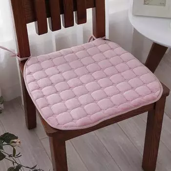 Подушка для сиденья в столовой, плюшевая подушка для обеденного стола и стула, однотонная подушка 40 см/45 см/50 см, нескользящая подушка 40*40cm фиолетовый