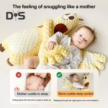 Подушка для сна Baby Patter for Sleep 23in, профилактика испуга у ребенка, автоматическая подушка для сна с похлопыванием по ладони, успокаивающая игрушка для малышей A