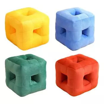 Подушка для сна Cube Nap Rest Эргономичная подушка для украшения дома Поддержка головы Подушка для сна для офиса Сон взрослых Школьная парта Стол красный
