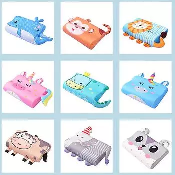 Подушка для сна для малышей, небольшого размера, дышащая пена с эффектом памяти для комфорта, моющаяся, охлаждающий чехол;