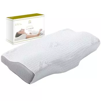Подушка для сна GOKUMIN Memory Foam Pillow с регулировкой высоты, боковая спинка, без шеи, супер премиум белая подушка [Хорошая 4-уровневая функция] Высокая, белый