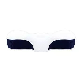 Подушка для сна из пены с эффектом памяти, медленный отскок, эргономичная защита шеи, темно-синяя подушка для шеи из пены с эффектом памяти