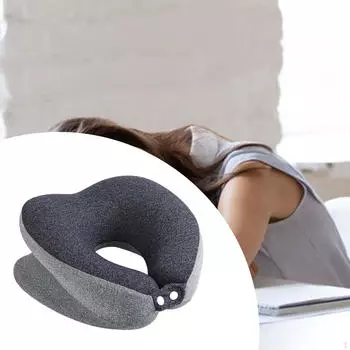 Подушка для сна лицом вниз, съемная, для салона, массажа, отдыха на шее, для путешествий розовый