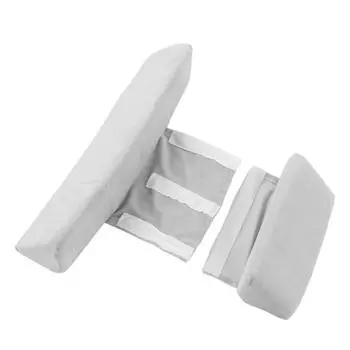 Подушка для сна младенца предотвращает скатывание и плевки съемная моющаяся детская боковая подушка поддержка серая серый