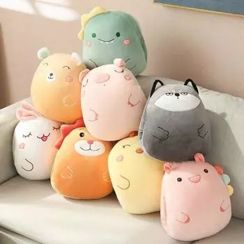 Подушка для сна, мультяшные руки, вставка, дизайн, милый поросенок, теплая ручная подушка, подушка, зимние принадлежности B