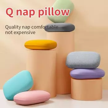Подушка для сна, офисная подушка для сна, маленькая подушка из хлопка с эффектом памяти, портативная, небольшого размера, мини-подушка для сна для детей и студентов 34x24cm