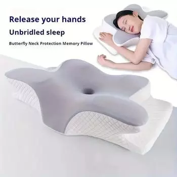 Подушка для сна с эффектом памяти и медленного отскока, удобная подушка для сна с эффектом памяти, ортопедическая подушка для массажа шеи и шеи 1PCS