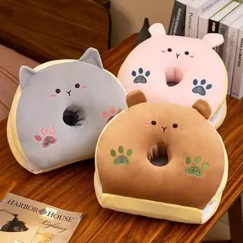 Подушка для сна с изображением мультяшного животного, летняя подушка для сна в классе и офисе, милая форма, дышащая подушка из ледяного шелка See specification drawing for size
