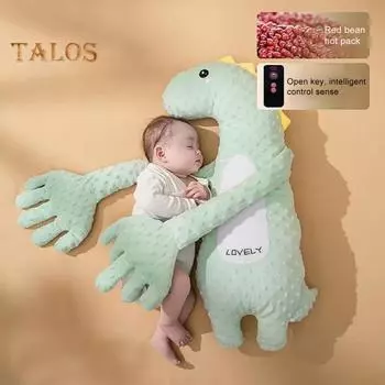 Подушка для сна с изображением оленя для малышей, похлопывающая по спине, игрушка для сна, успокаивающая подушка для новорожденных зелёный