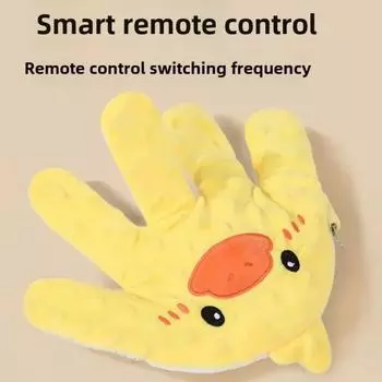 Подушка для сна с подогревом, пульт дистанционного управления, похлопывающий коврик для сна, милый детский электрический успокаивающий коврик для ладони для малышей жёлтый