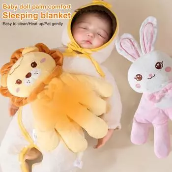 Подушка для сна с похлопыванием для снятия беспокойства, успокаивающая подушка для сна малыша с дистанционным управлением, 3 режима регулировки, игрушка для похлопывания ребенка синий