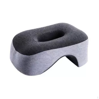 Подушка для сна в офисе, поддержка шеи, удобная, легкая, практичная, для лица Light and Dark Gray
