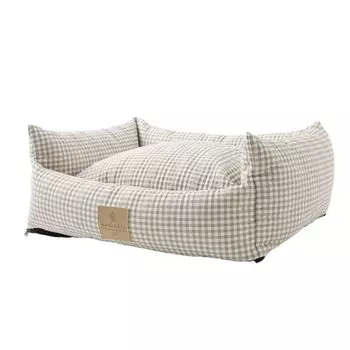 Подушка для собак в клетку Pet Small Medium Dogs Съемная кровать для собак Monchri [Кровать в клетку] Кровать, Кровать, Собаки, (бежевый), Моющийся, Моющийся, Подушка,