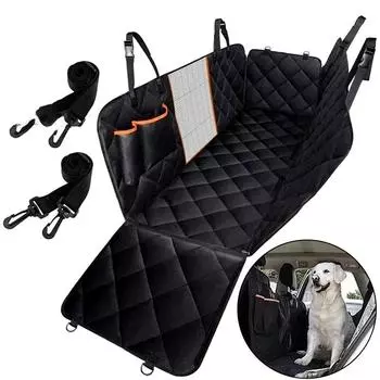 Подушка для собак в машину Подушка для домашних животных в машину Чехол для заднего сиденья безопасности Двухслойная водонепроницаемая грязеотталкивающая подушка для собак в машину