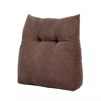 Подушка для спины Baibu Home, подушка для спины с эффектом памяти, треугольная подушка для талии, подушка для отдыха на талии, подушка для офисного стола, рабочего автомобиля коричневый