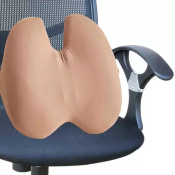 Подушка для спины для настольного стула, подушка для улучшения поясничной осанки при сидении розовый