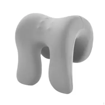 Подушка для стола, мягкая на лицо, многофункциональная, эргономичная, на молнии, с поддержкой шеи серый