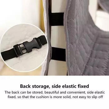 Подушка для стула, чехол для стула, простая установка, моющаяся спинка, эластичная лента, чехол для рабочего обеденного стула 40x135cm