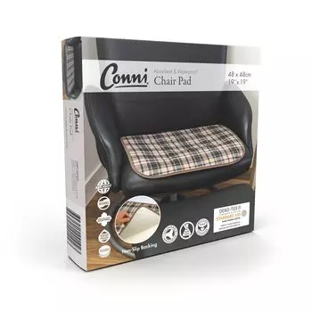 Подушка для стула Conni S x Tartan, водонепроницаемая подушка для стула для ухода за больными и экскрементами [Conni] (48 48см), Проверить, Устойчивый,