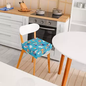 Подушка для стула, детские стулья для столовой из нескользящей пены, подушка для сиденья для мальчиков Sea World